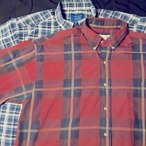 Bundle of 2 Button Down Short Sleeve Tops
